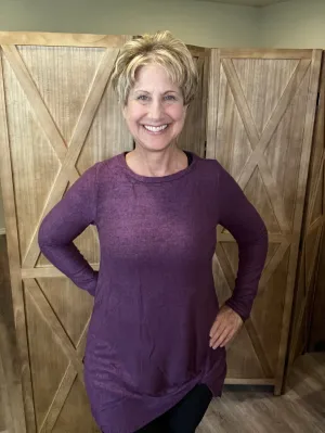Tunic with side knot twist