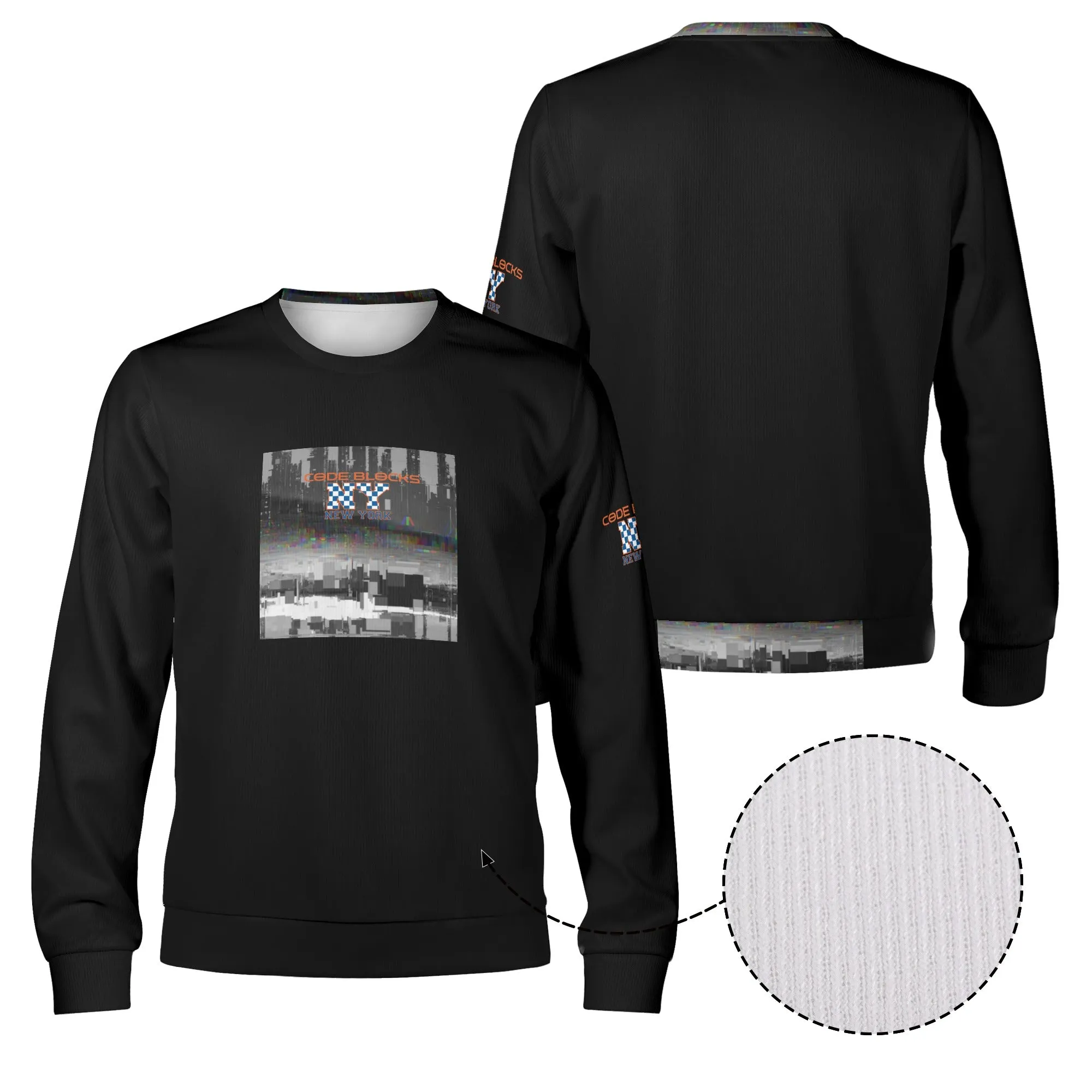 Unisex Custom Winter Crewneck Pullover Sweatshirt