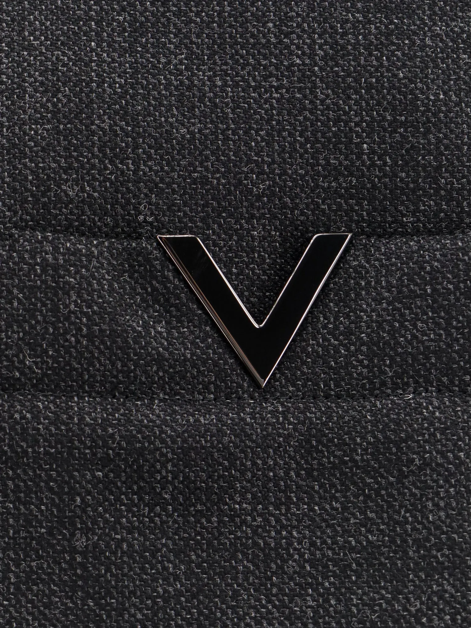 Valentino Virgin Wool Jacket With Metal V Detail