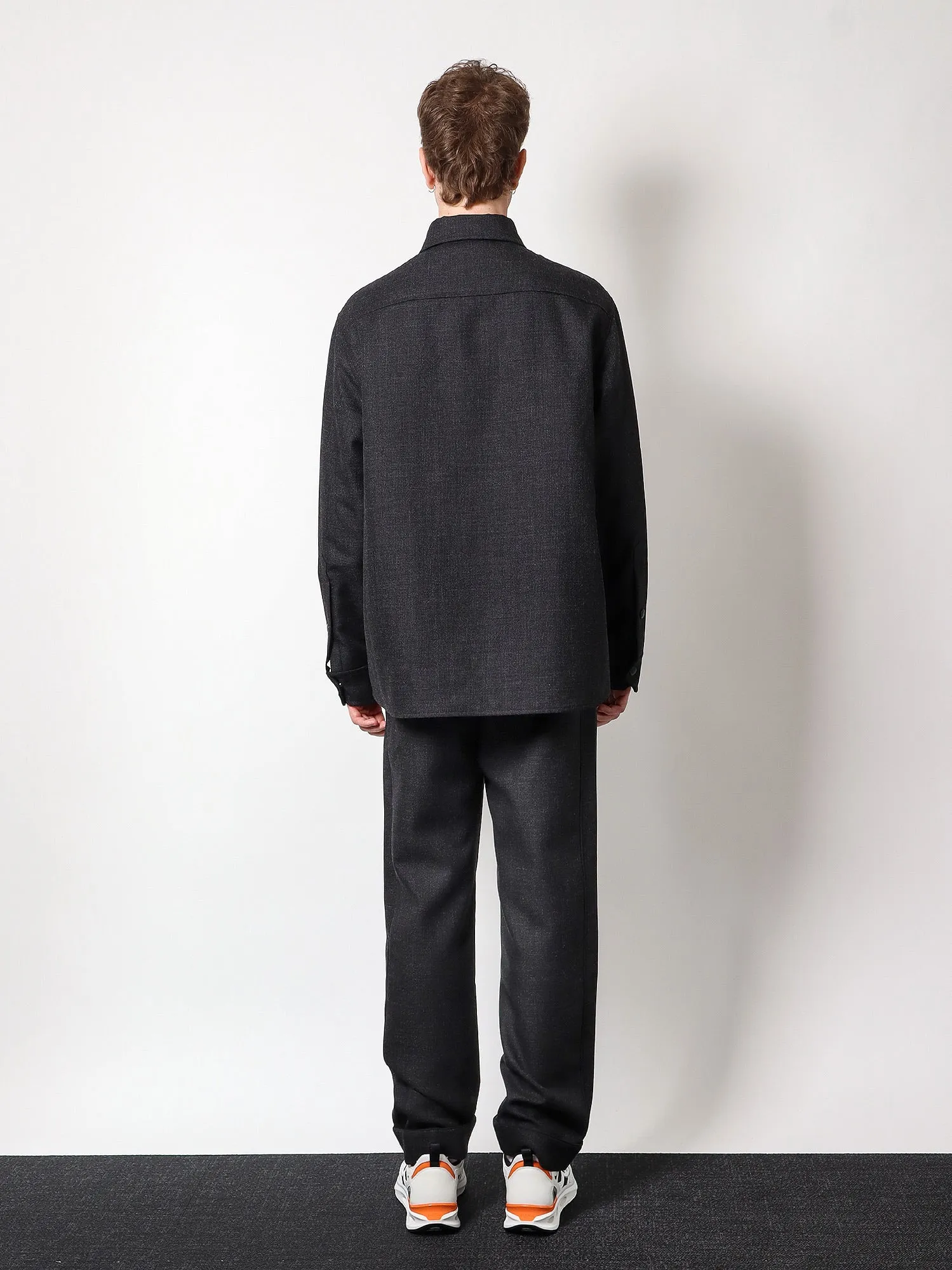 Valentino Virgin Wool Jacket With Metal V Detail