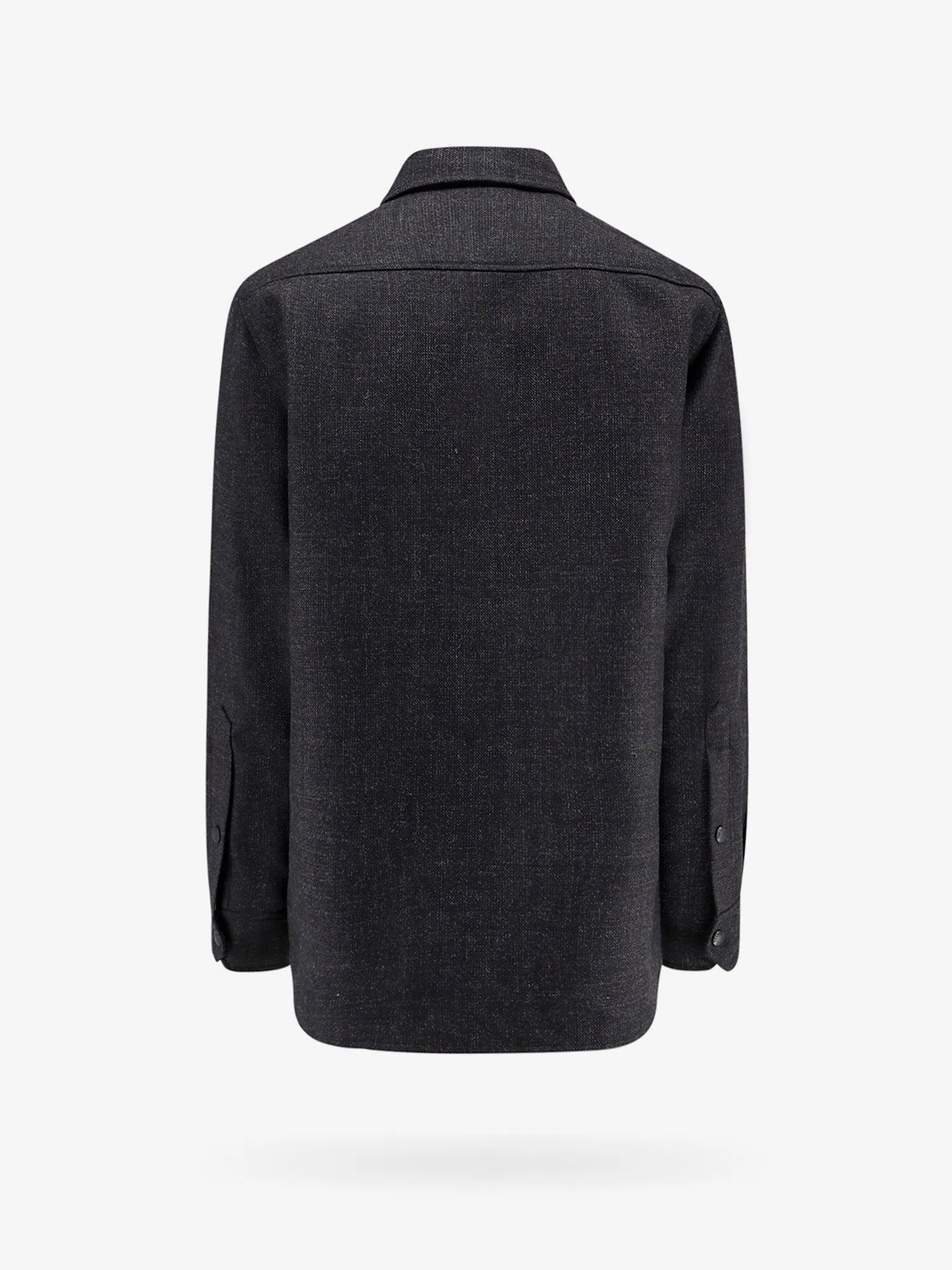 Valentino Virgin Wool Jacket With Metal V Detail