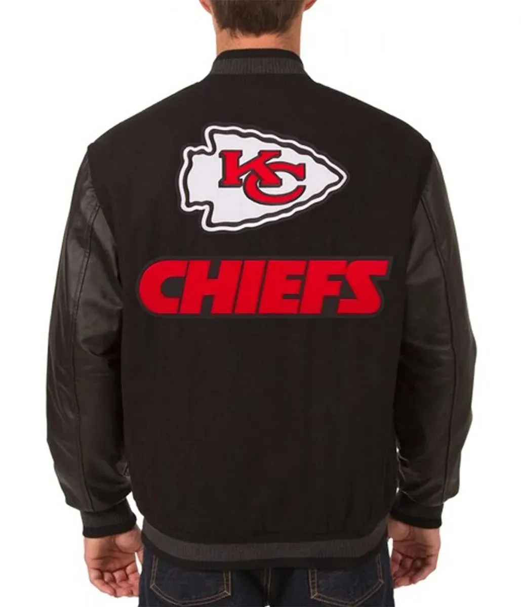Varsity Kansas City Chiefs Black Jacket