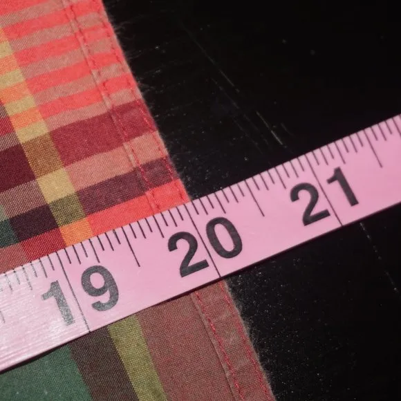 Vintage 90s J. Crew Cotton Plaid Wrap Skirt Small