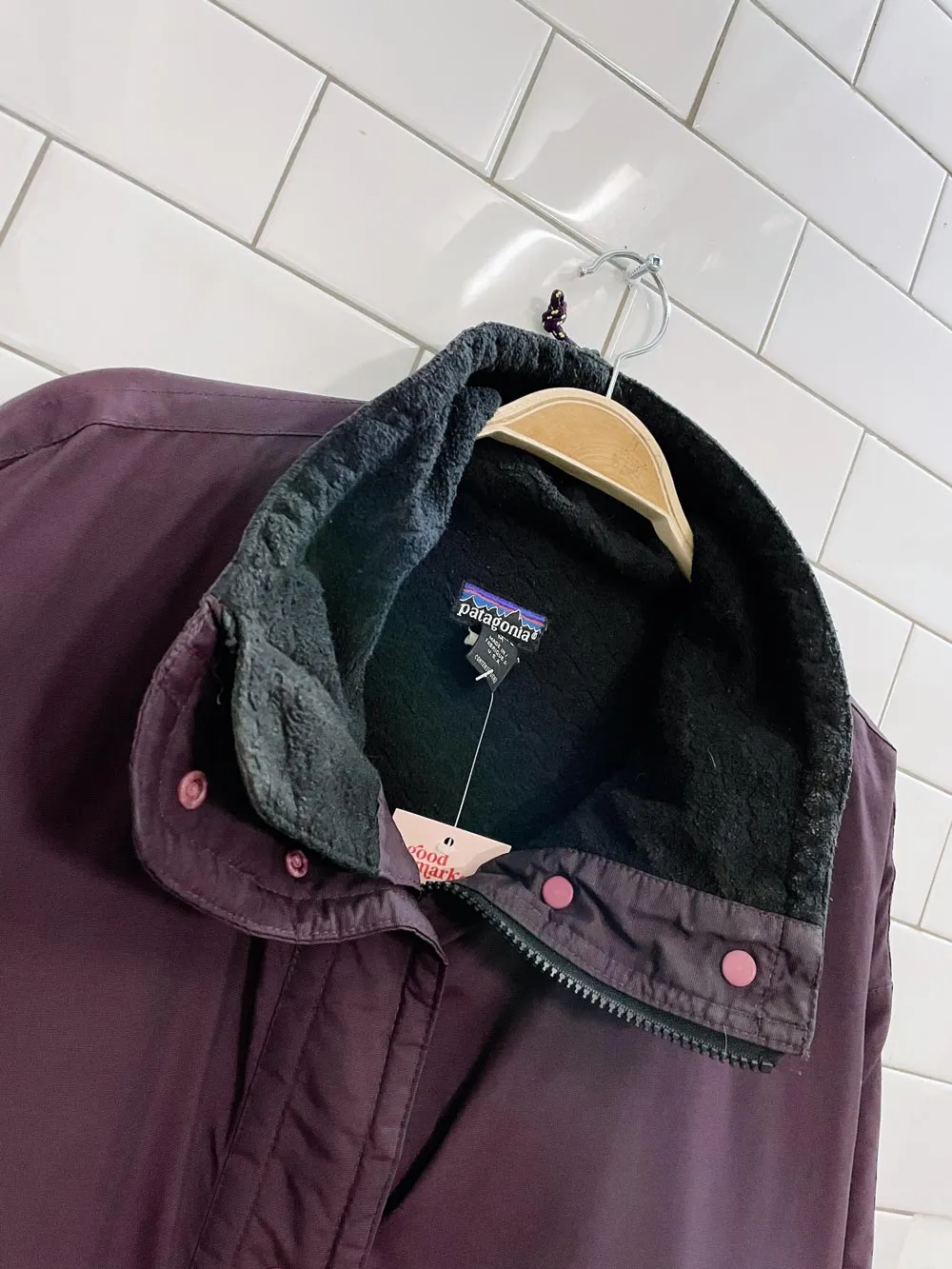 vintage 90s patagonia fleece lined parka