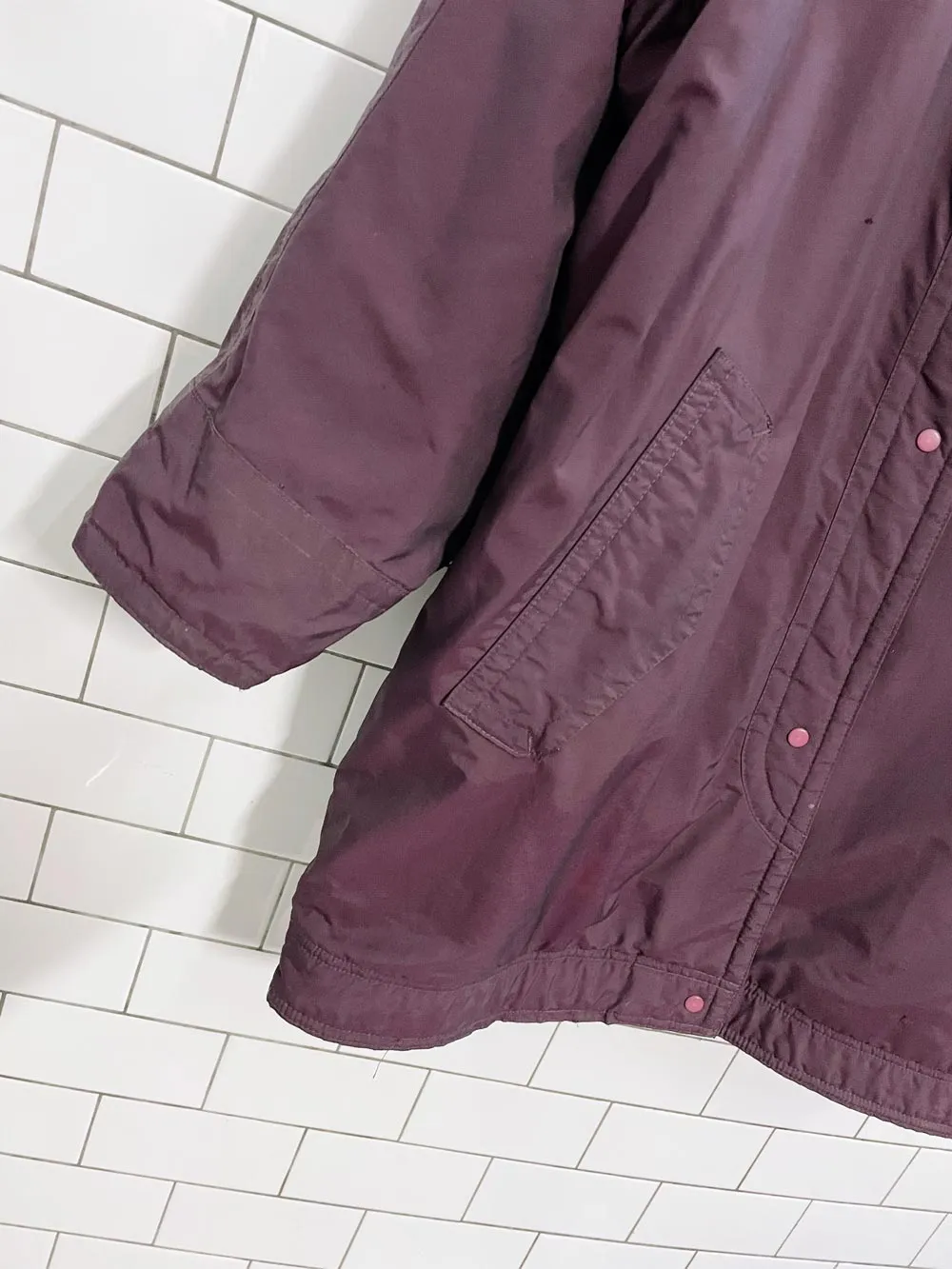 vintage 90s patagonia fleece lined parka