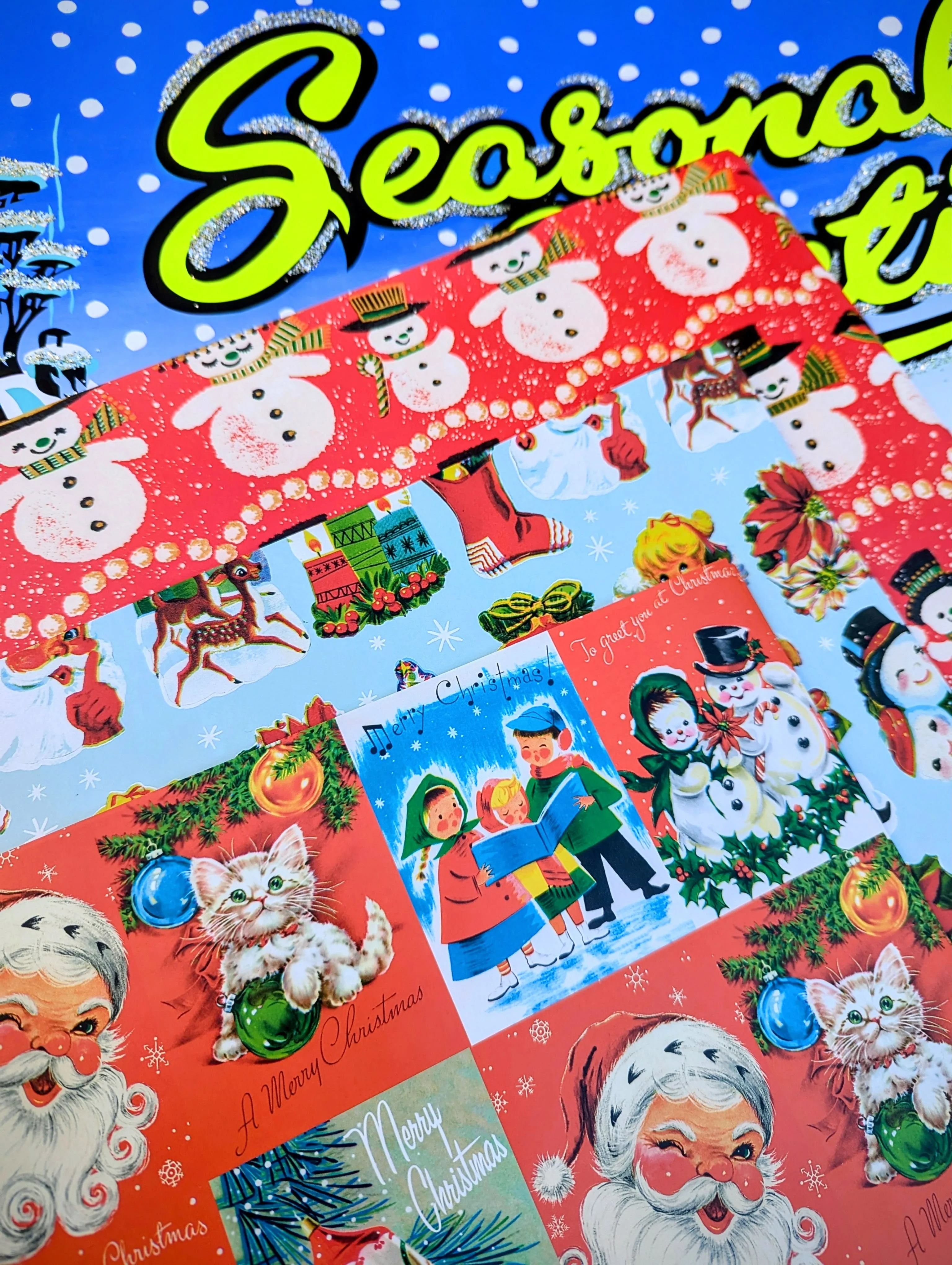 Vintage Christmas wrap