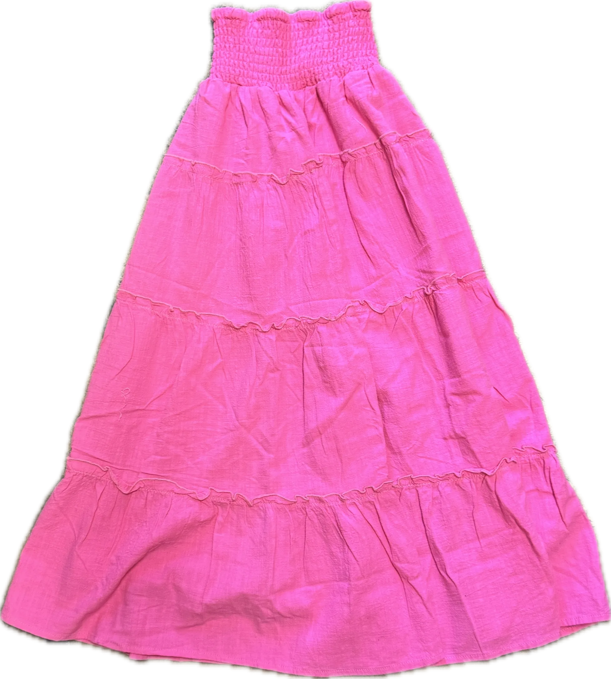 Vintage Havana- Hot Pink Maxi Skirt