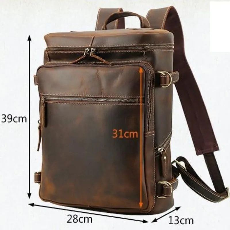 Vintage Leather Backpack