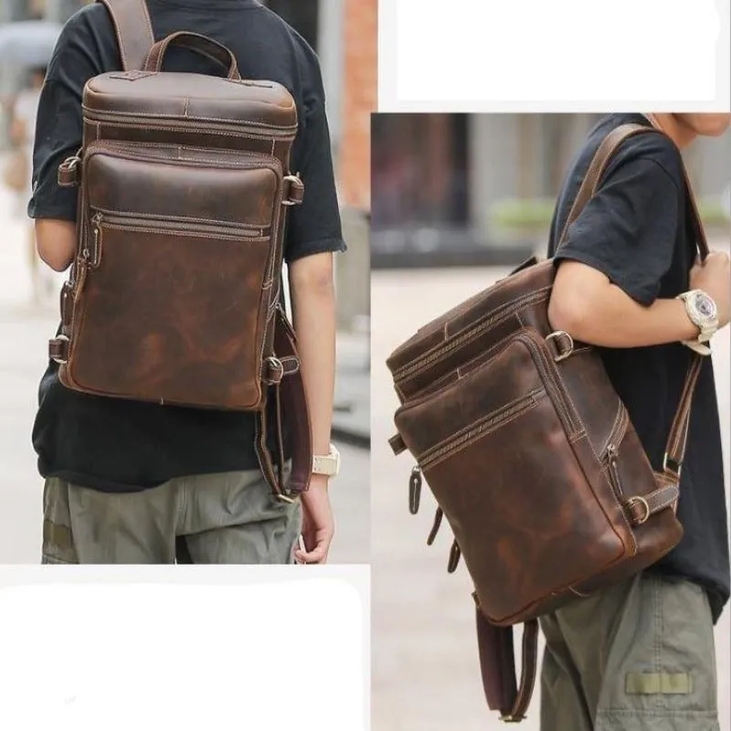 Vintage Leather Backpack