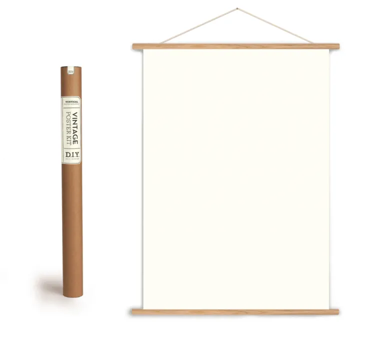 VINTAGE POSTER KIT VERTICAL - USE WITH  GIFT WRAP!