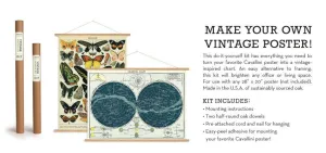VINTAGE POSTER KIT VERTICAL - USE WITH  GIFT WRAP!