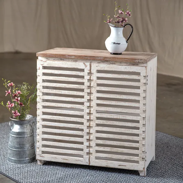 Vintage Shutter Cabinet