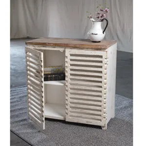 Vintage Shutter Cabinet