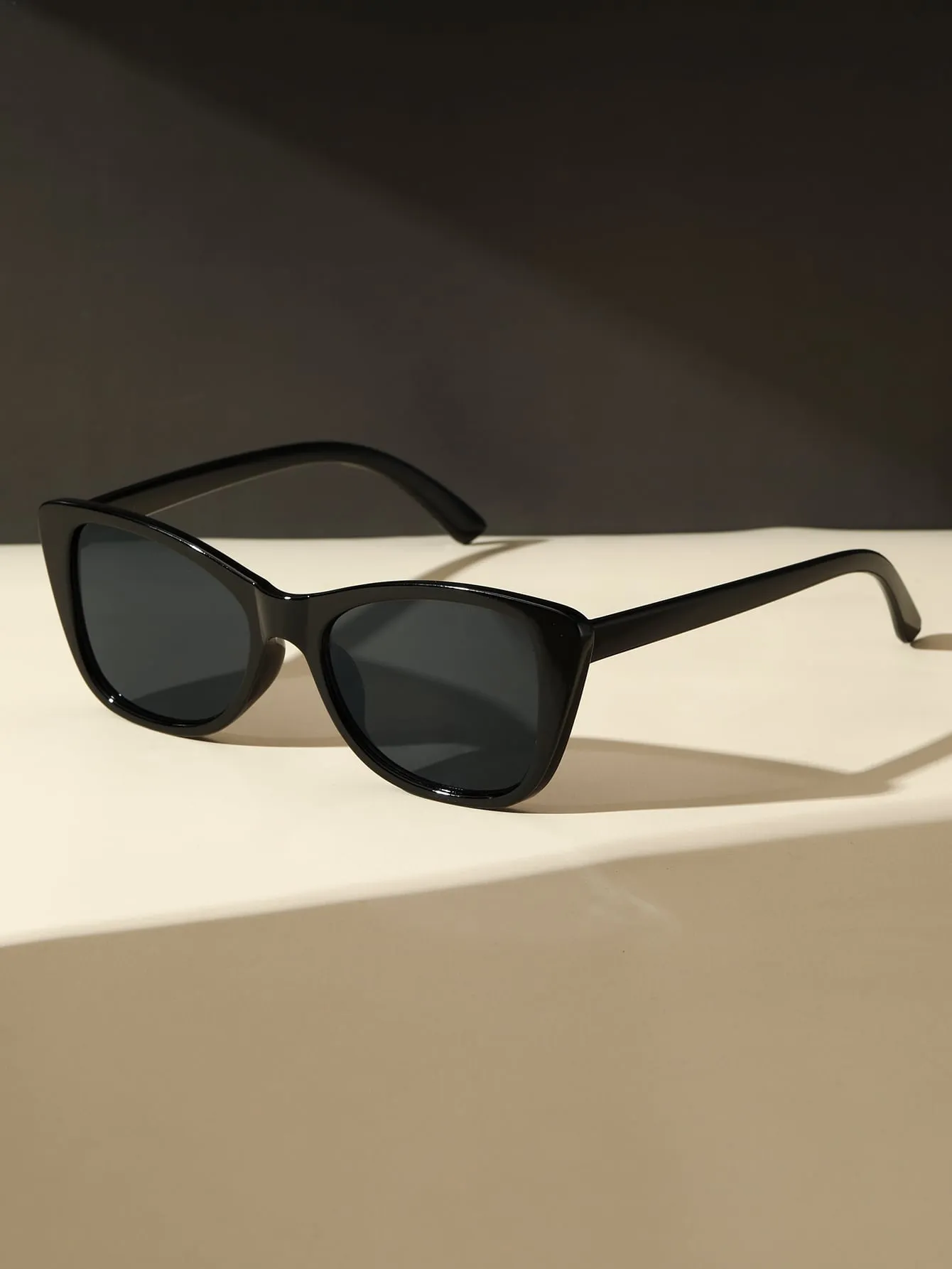 Vintage Square Cat Eye Sunglasses - Grey