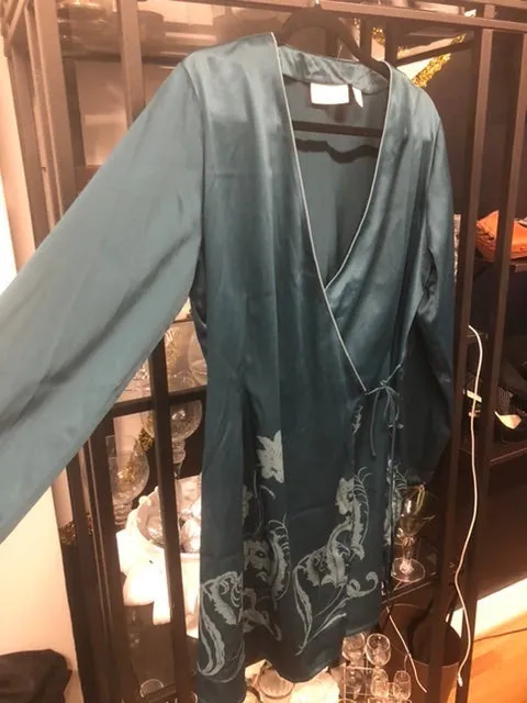 Vintage Wrap Dress, size L  #640