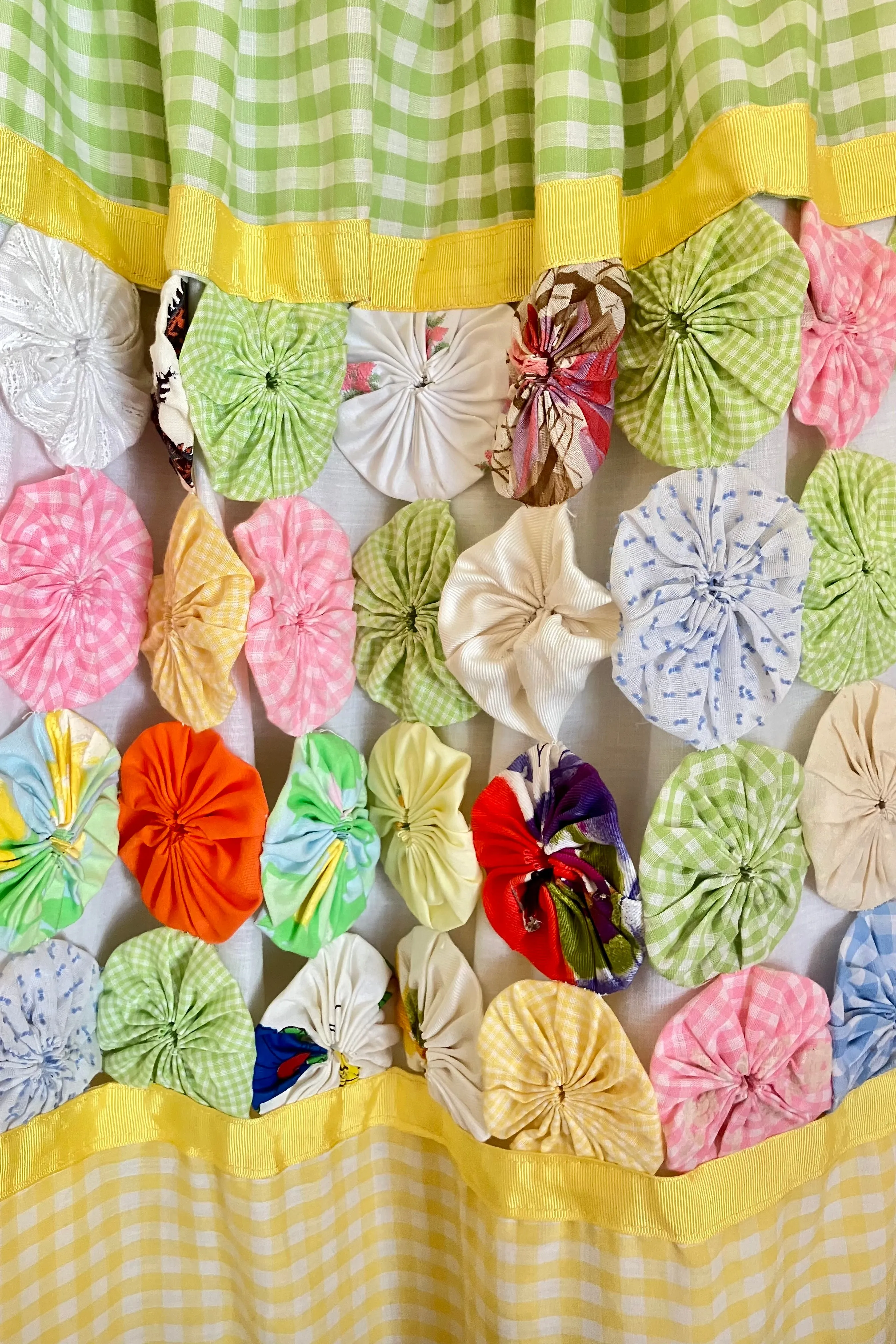 Vintage Yo Yo Quilt Maxi Skirt
