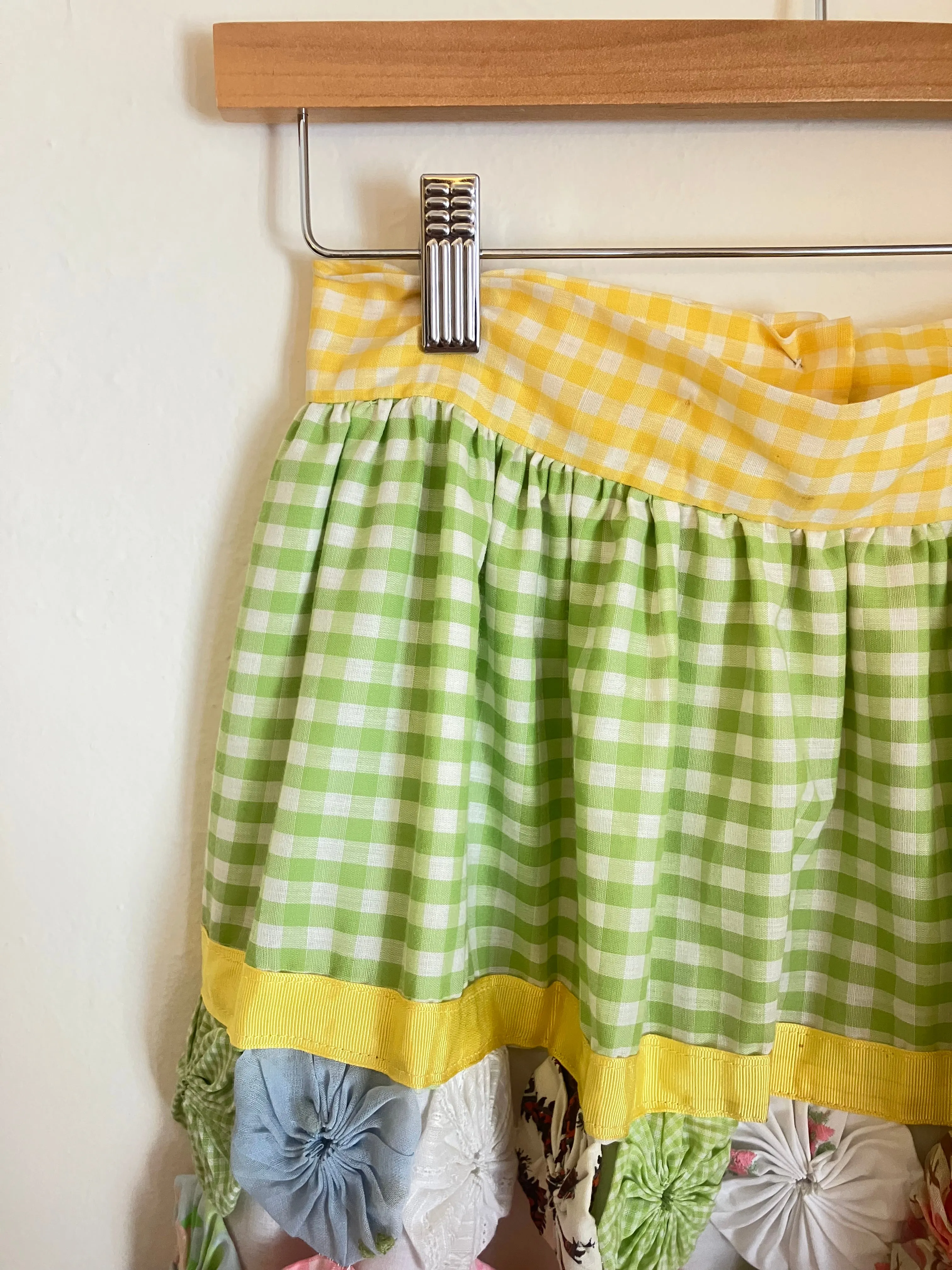Vintage Yo Yo Quilt Maxi Skirt