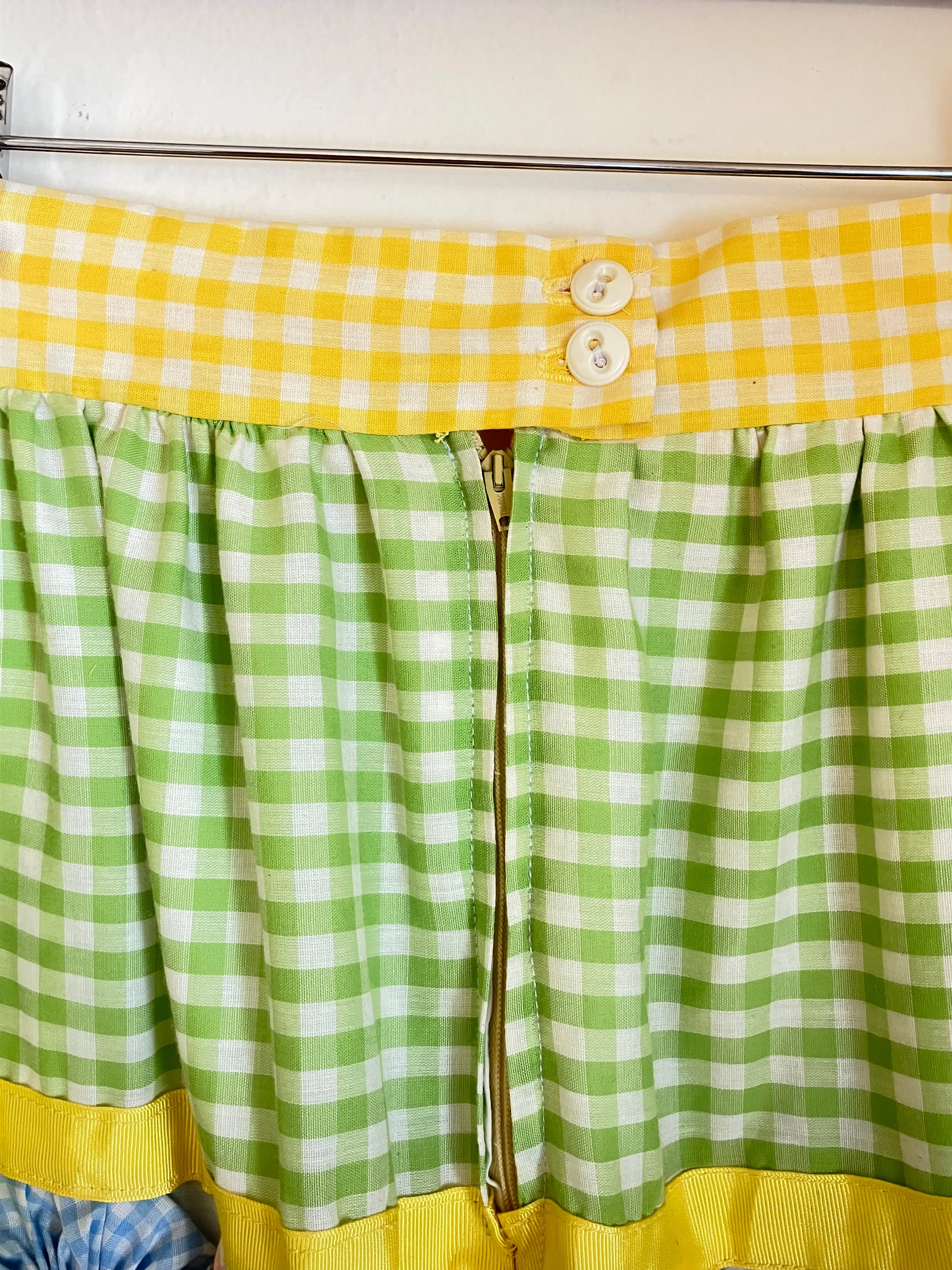 Vintage Yo Yo Quilt Maxi Skirt