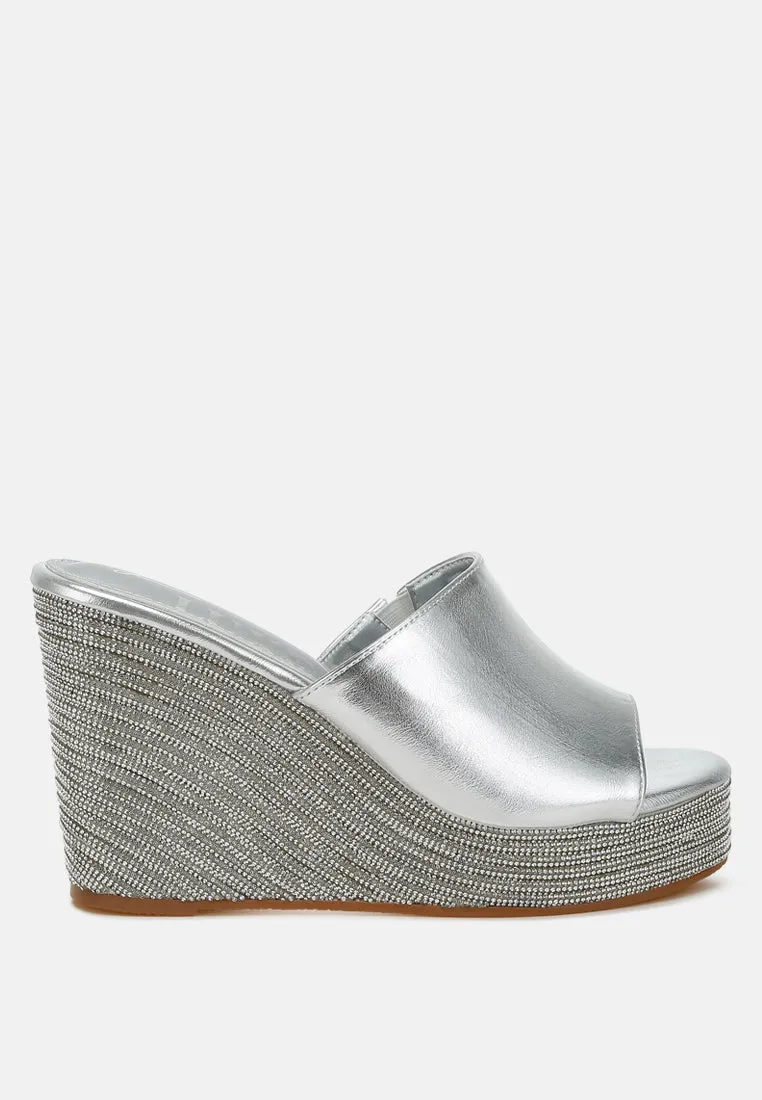 Wedge Heel Peep Toe Sandals By RAG
