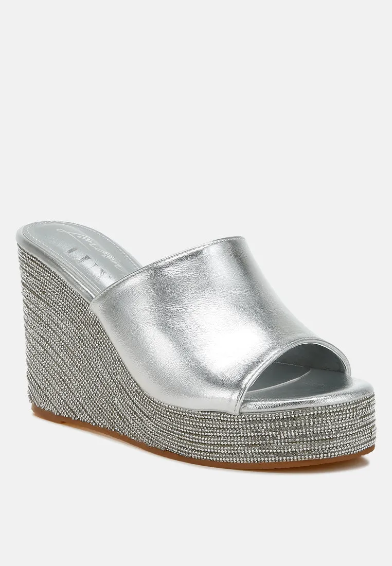 Wedge Heel Peep Toe Sandals By RAG