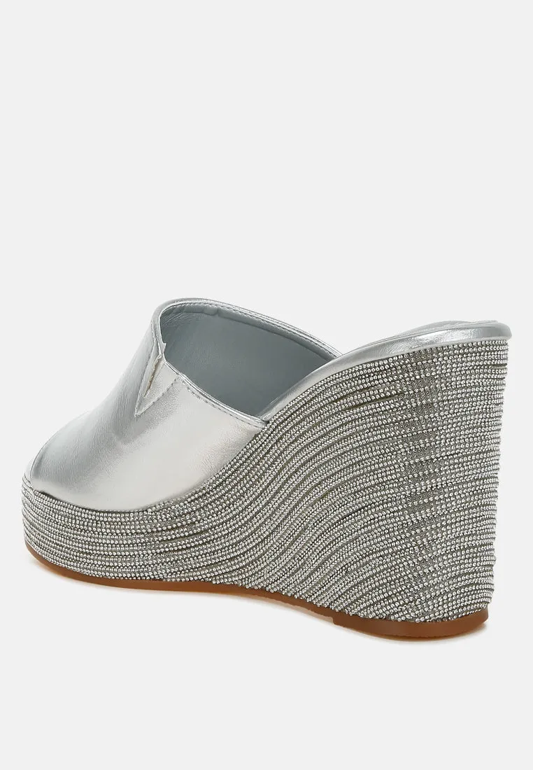 Wedge Heel Peep Toe Sandals By RAG