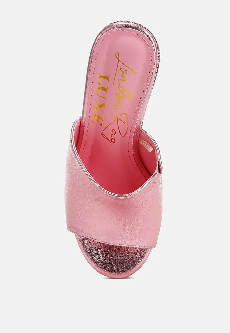 Wedge Heel Peep Toe Sandals By RAG