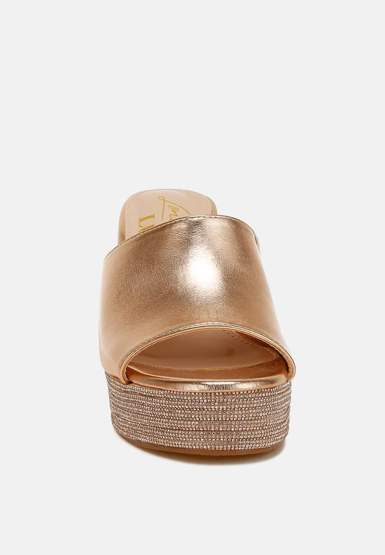 Wedge Heel Peep Toe Sandals By RAG