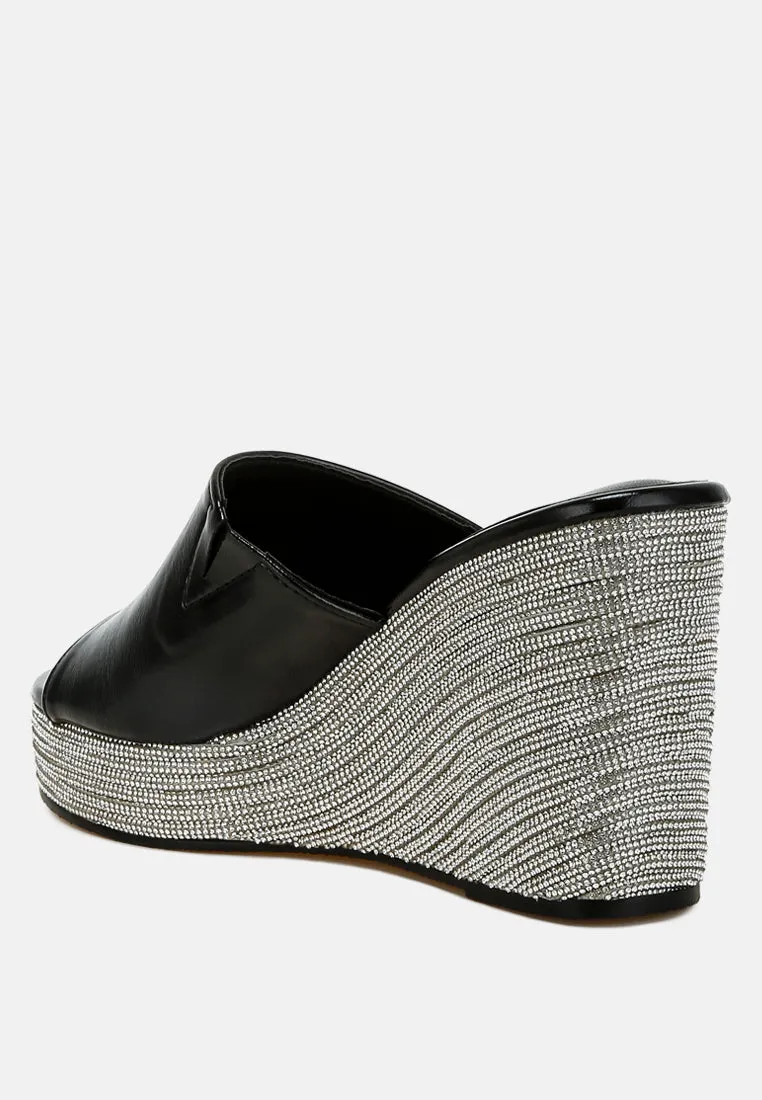 Wedge Heel Peep Toe Sandals By RAG