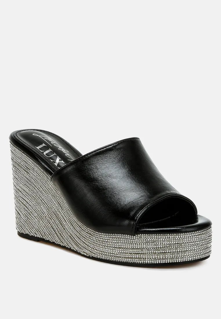 Wedge Heel Peep Toe Sandals By RAG