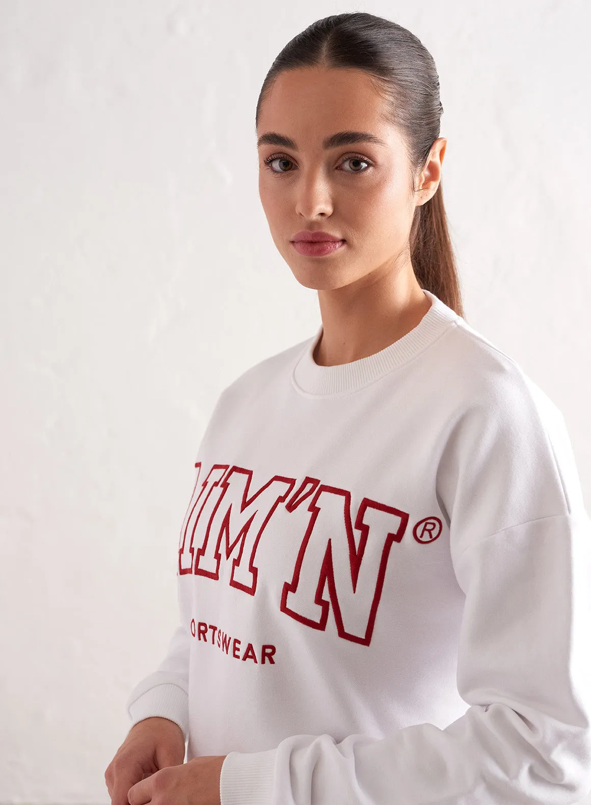 White College Oversized Sweatshirt