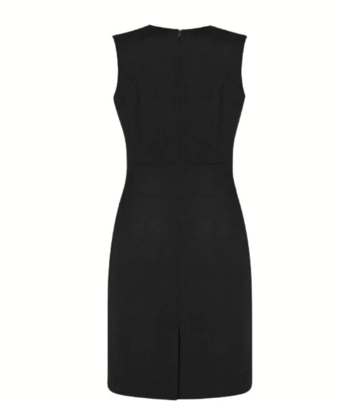 Women's Comfort Wool Stretch Sleeveless V-Neck Dress