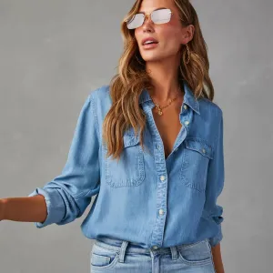 Women's Denim Vest Shirt