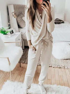 Women's Long Sleeve Casual Top - Breathable and Stretchable