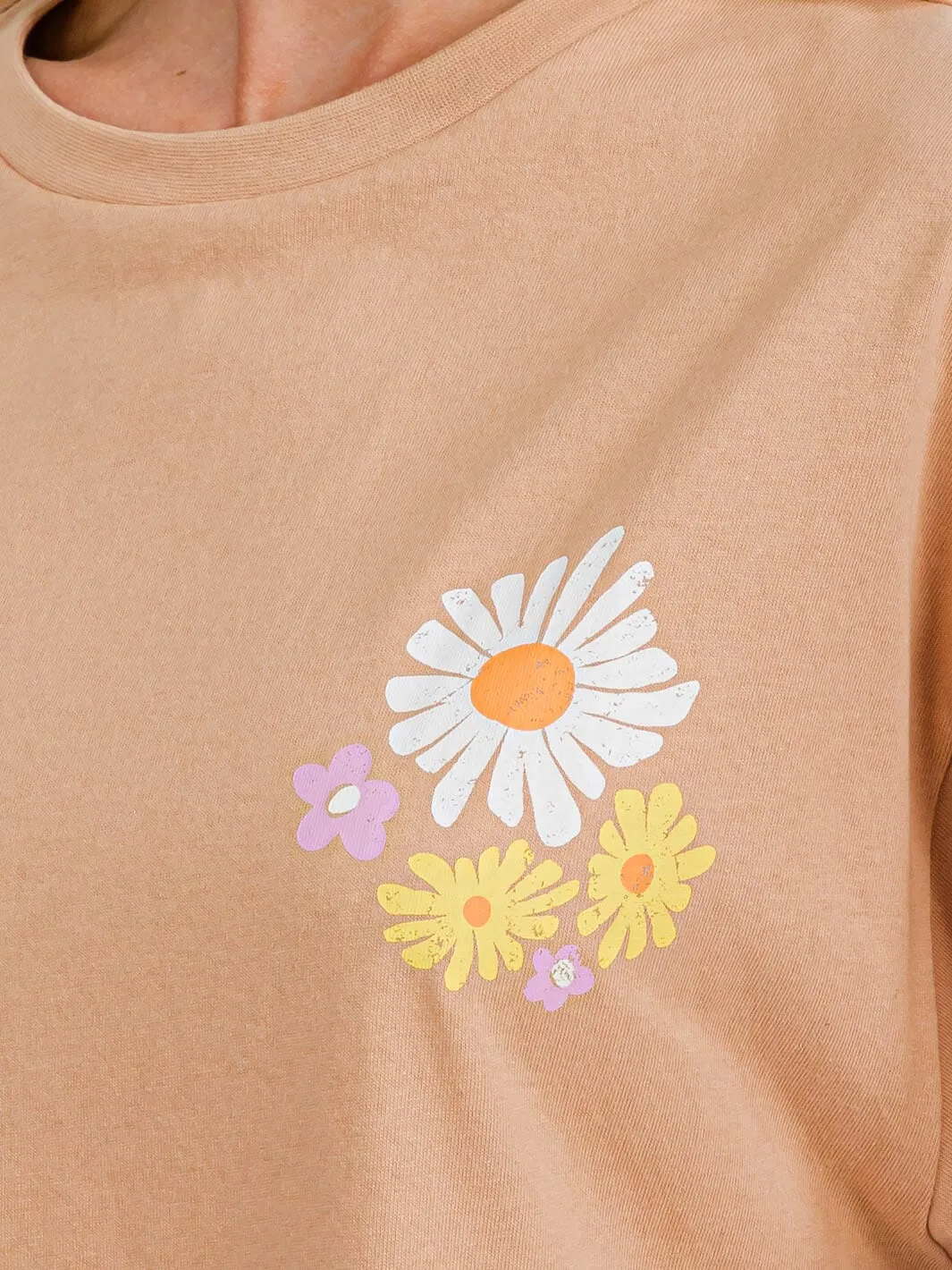 WOMEN'S SHORT SLEEVE FLORAL GRAPHIC T-SHIRT
