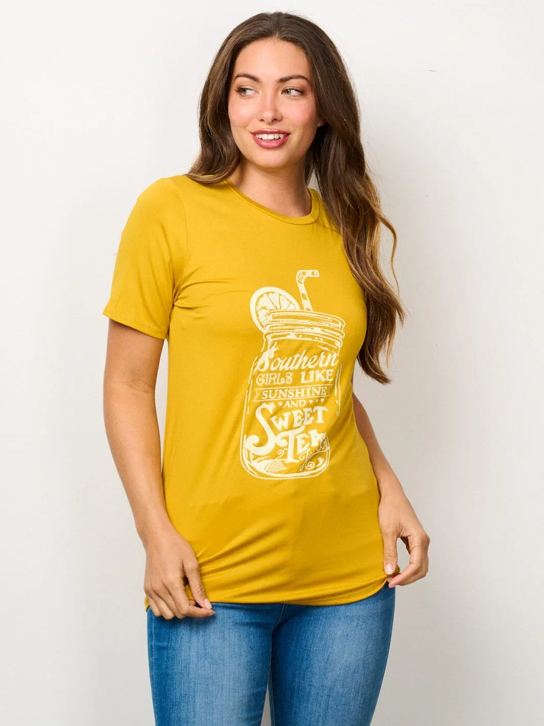 WOMEN'S SHORT SLEEVE GRAPHIC TOP