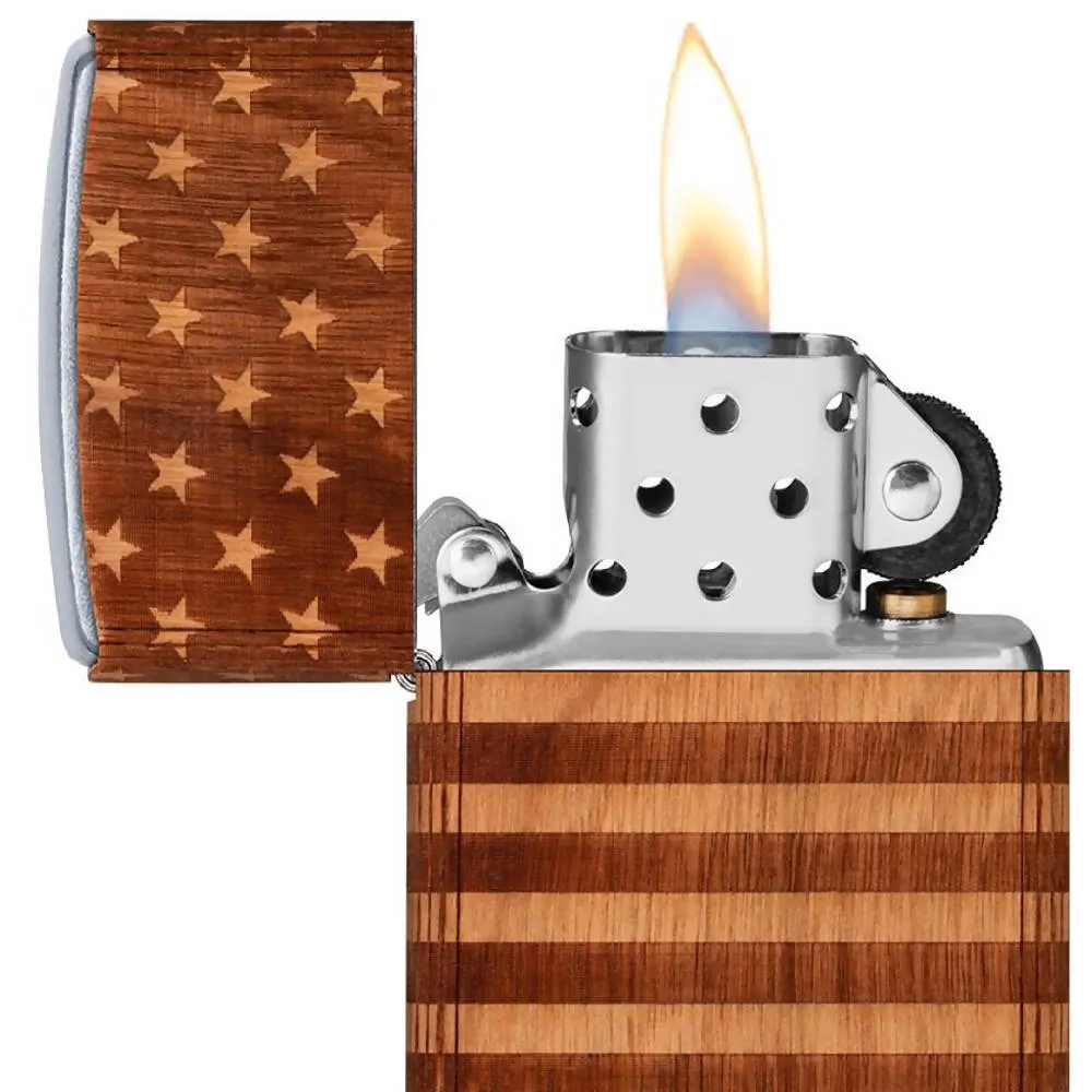 WOODCHUCK USA American Flag Wrap Lighter