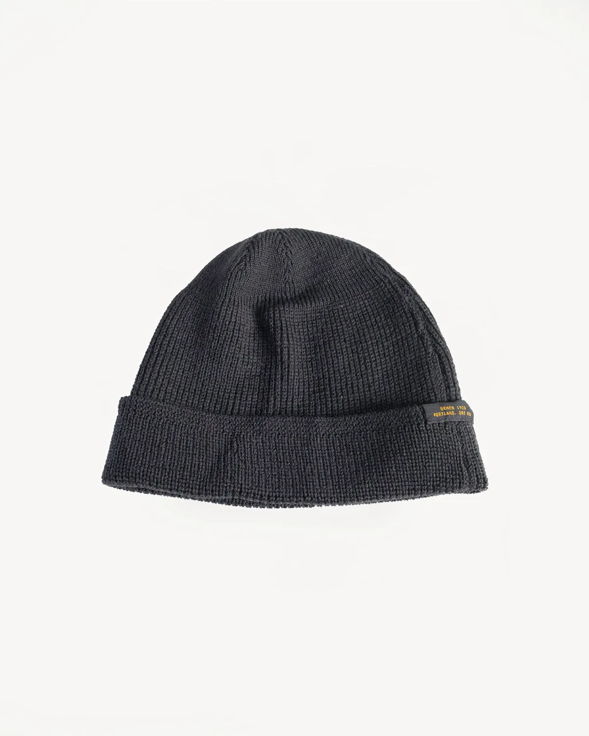 Wool Knit Watch Cap - Dark Charcoal