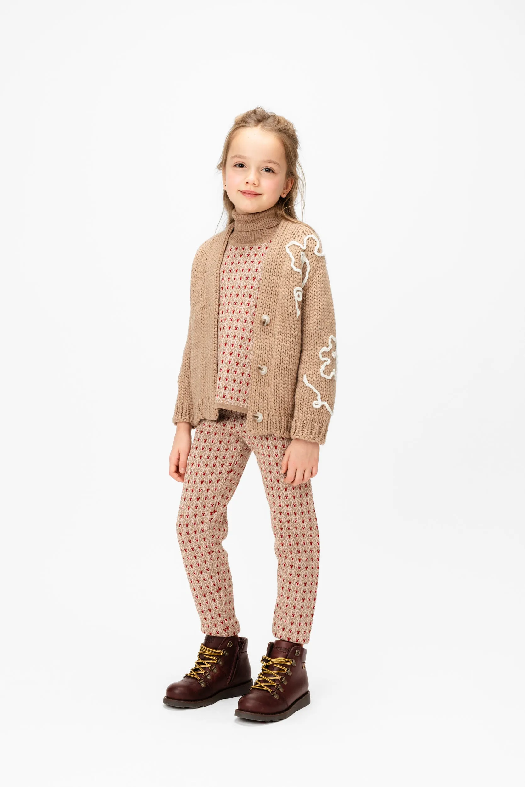 Wool Roll Neck Noel, Camel, Brown