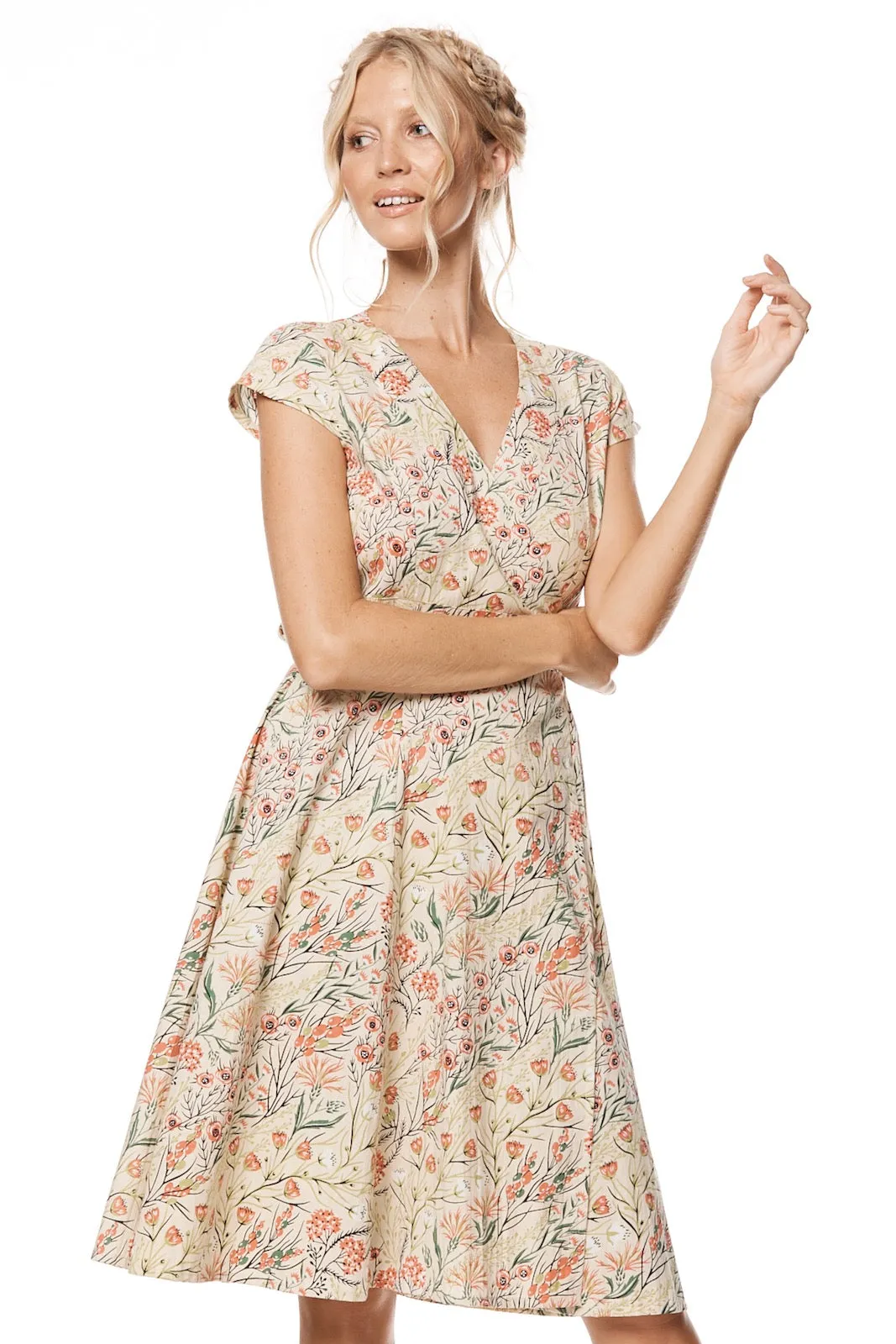 Wrap Dress - Coral