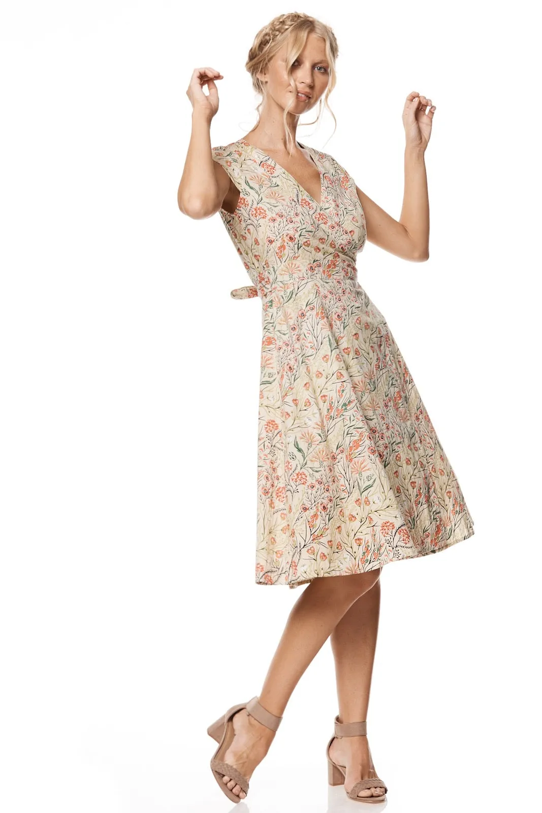 Wrap Dress - Coral