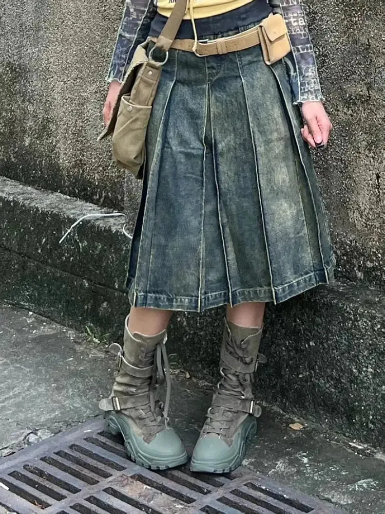 Y2K Jean Skirt