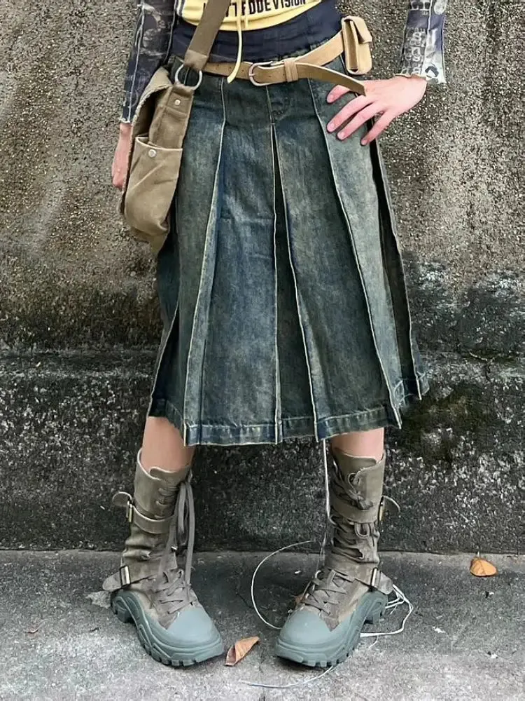 Y2K Jean Skirt