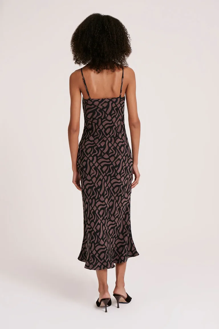 Yves Cupro Slip Dress Goya