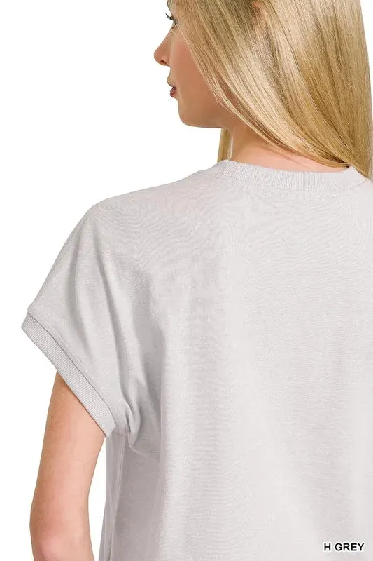 Zenana Premium Cotton Relaxed Crop Tee