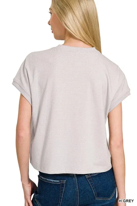 Zenana Premium Cotton Relaxed Crop Tee
