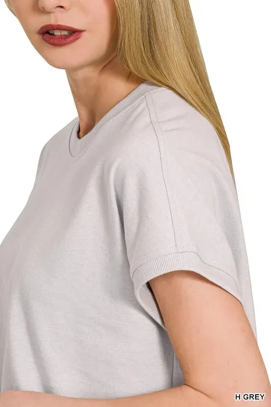 Zenana Premium Cotton Relaxed Crop Tee